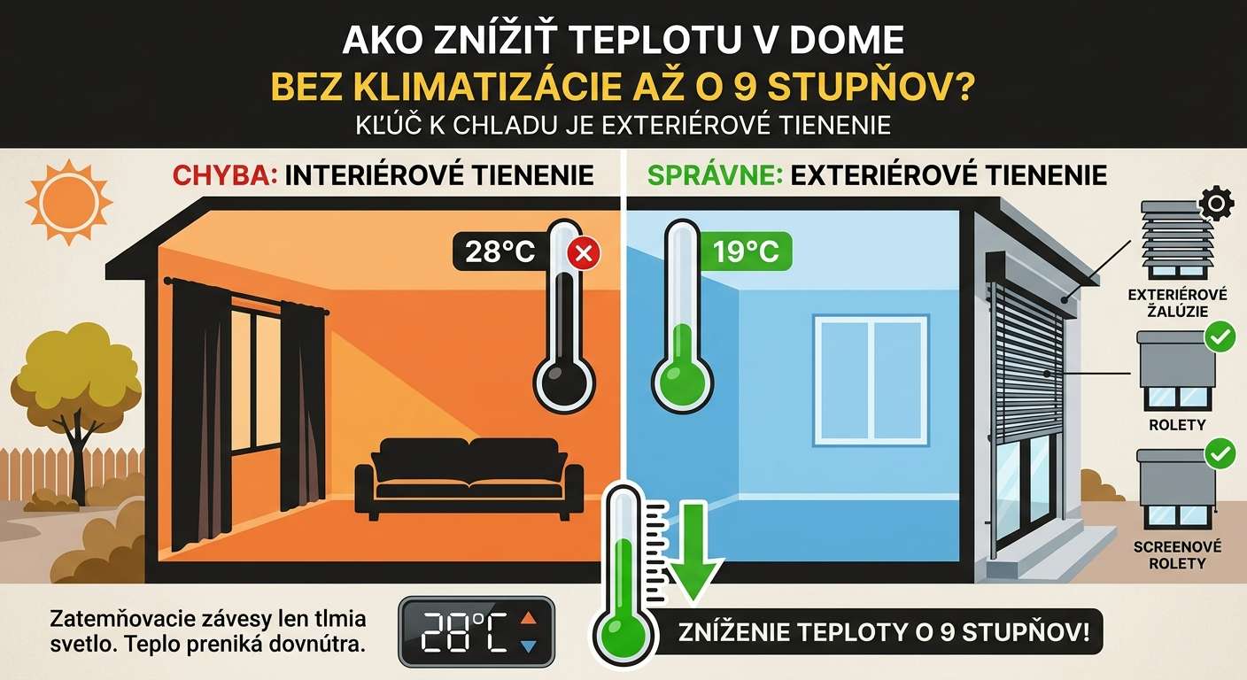 Ako znížiť teplotu v dome