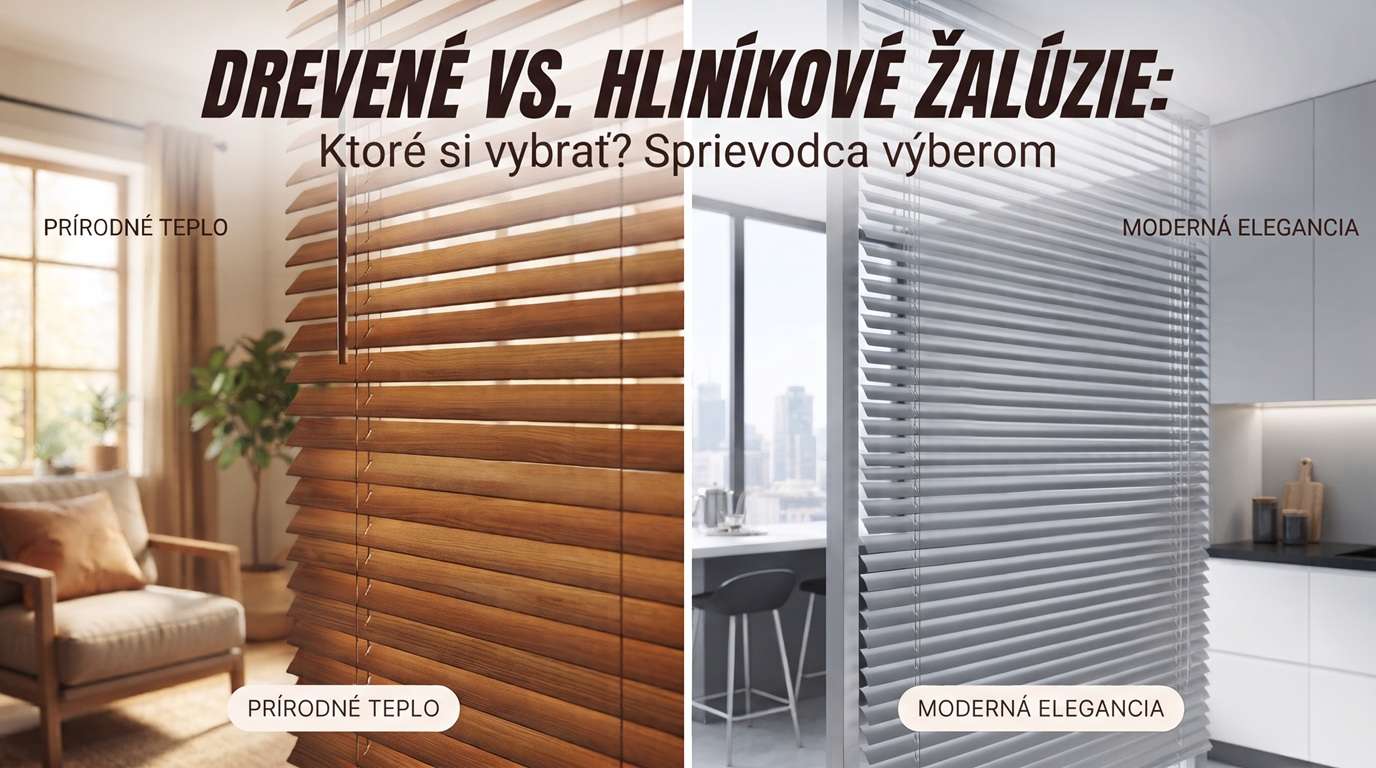 Drevene vs. hliníkové žalúzie
